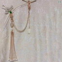 レトロな チャイナ ドレス プレス前 立て チェーン 装飾 ペンダント 中国 風 中国 アンティークスタイルの ブローチ タッセル 模造 真珠の アクセサリー 絶妙な