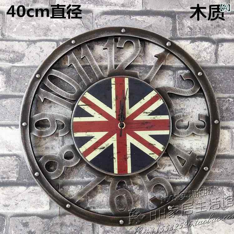 ロフト インダストリアル スタイル レトロ 掛け 時計 装飾 歯車 時計 北欧 イン スタイル ホーム ライト 高級 ゴールド シンプルな 時計 2
