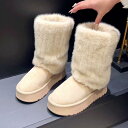 ブーツ 靴 レディース レディースファッション 冬 韓国ファッション 韓国 ファーブーツ ムートンブーツ ムートンブーツ かわいい ボア ボアブーツサイズ: 35 36 37 38 39 40ヒールの高さ：ミディアムヒール（3～5cm）カラー：