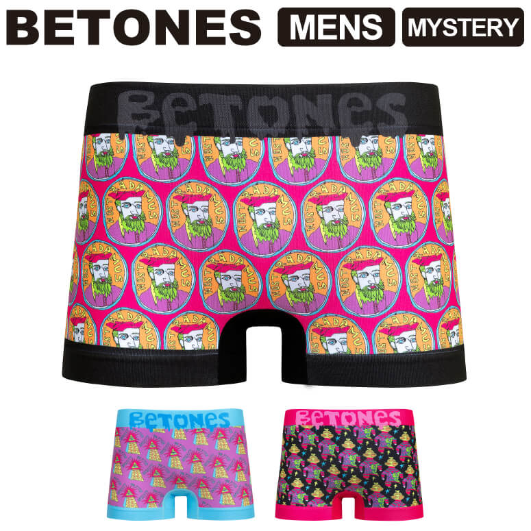 ★期間限定！最大15％OFFクーポン対象★BETONES(ビトーンズ)MYSTERY(ミステリー)メンズボクサーパンツアンダーウェアメール便送料無料(mystery)のポイント対象リンク