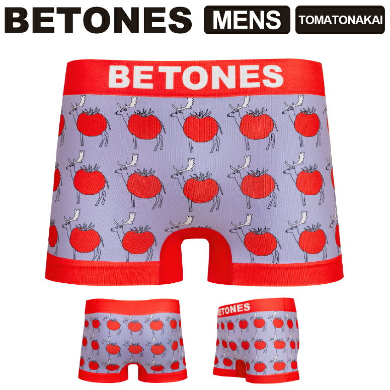 ★期間限定！最大15％OFFクーポン対象★BETONES(ビトーンズ) TOMATONAKAI(トマトナカイ) メンズ ボクサー..