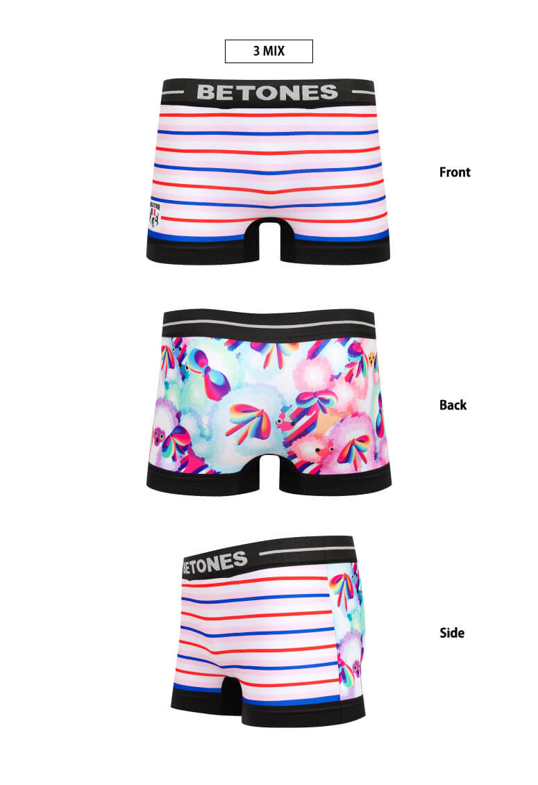 ★期間限定！最大15％OFFクーポン対象★BETONES(ビトーンズ) WORLD TOUR FRANCE2(ワールドツアー 2025 フランス2) メンズ ボクサーパンツ アンダーウェア 下着 肌着 メール便送料無料 (wt2025-france2)