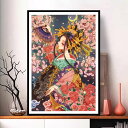 ダイヤモンドアート 初心者 5D ビーズ絵画 花魁 和風 和服 美人 丸型 DIY 初心者向け やり方簡単 居間 寝室 装飾 図案印刷 送料無料