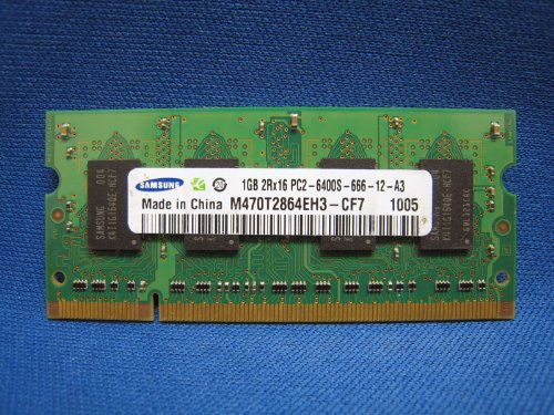 ポイン最大43.5倍!　Samsung 1GB ノートPC メモリ PC2-6400S DDR2 SDRAM M470T2864EH3-CF7