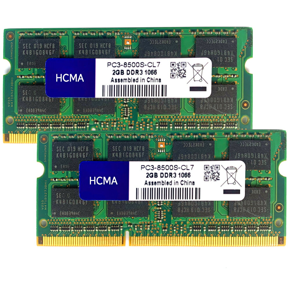 ポイン最大43.5倍 新品 BUFFALO ノートPC用互換増設メモリ PC3-8500(DDR3-1066)対応 4GB DDR3 SDRAM S.O.DIMM 2GB×2枚組 A3S1066-2GX2