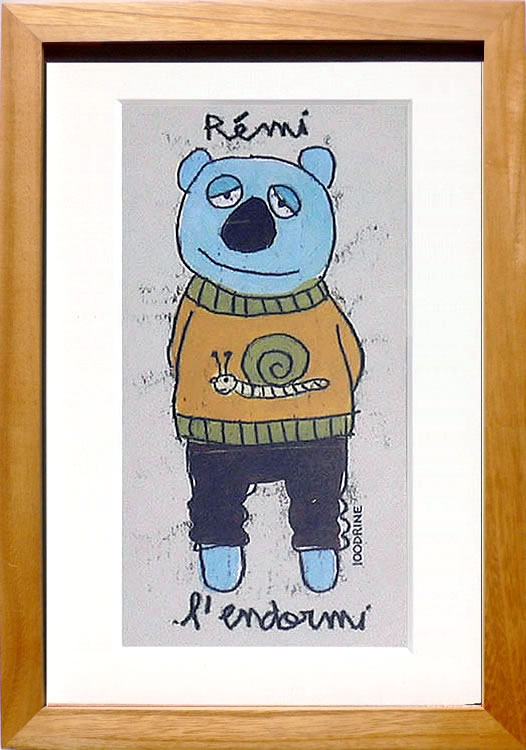 サンドリンヌ 100DRINE アートパネル アートポスター アートフレーム 絵画 絵 複製画 版画 作品 ポスター リトグラフ シルクスクリーン ナチュラル インテリア フレーム付き 壁掛け 北欧 おしゃれサンドリンヌ・ファーブル レミ