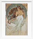 【ライセンスプリント】アルフォンス ミュシャ リトグラフ 絵画 ポスター グッズ モダン アート 絵 版画 複製画 作品 シルクスクリーン アートパネル アートポスター アートフレーム インテリア フレーム付き 抽象画 壁掛け 北欧 おしゃれアルフォンス・ミュシャ Music