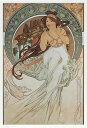 【ライセンスプリント】アルフォンス ミュシャ リトグラフ 絵画 ポスター グッズ モダン アート 絵 版画 複製画 作品 シルクスクリーン アートパネル アートポスター アートフレーム インテリア フレーム付き 抽象画 壁掛け 北欧 おしゃれアルフォンス・ミュシャ Music
