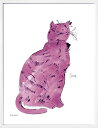 アンディ・ウォーホル ポスター 作品 猫 マリリン モンロー 花 キャンベルスープ 絵画 絵 複製画 版画 リトグラフ シルクスクリーン アートパネル ポップ アート インテリア フレーム付き 北欧 おしゃれアンディ・ウォーホル Named Sam and One Blue Pussy'(Pink Sam)|詳細画像