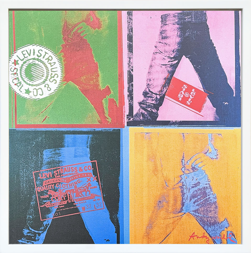 樂天商城 - アンディ・ウォーホル ポスター 作品 猫 マリリン モンロー 花 キャンベルスープ 絵画 絵 複製画 版画 リトグラフ シルクスクリーン アートパネル ポップ アート インテリア フレーム付き 北欧 おしゃれアンディ・ウォーホル Levis