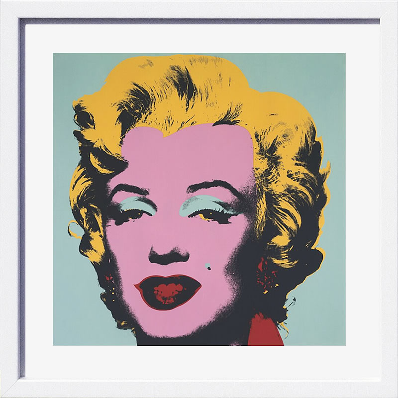 アンディ・ウォーホル ポスター 作品 猫 マリリン モンロー 花 キャンベルスープ 絵画 絵 複製画 版画 リトグラフ シルクスクリーン アートパネル ポップ アート インテリア フレーム付き 北欧 おしゃれアンディ・ウォーホル Marilyn, 1967 (on blue ground)