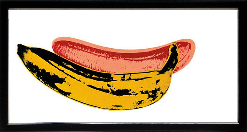 アンディ・ウォーホル ポスター 作品 猫 マリリン モンロー 花 キャンベルスープ 絵画 絵 複製画 版画 リトグラフ シルクスクリーン アートパネル ポップ アート インテリア フレーム付き 北欧 おしゃれアンディ・ウォーホル Banana,1966