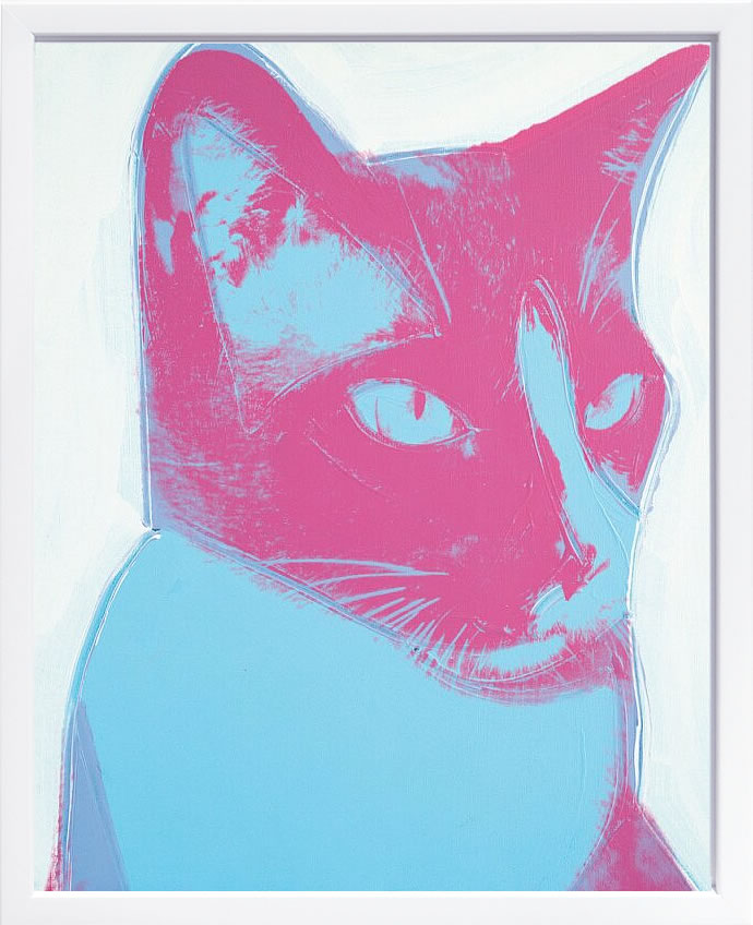 アンディ・ウォーホル ポスター 作品 猫 マリリン モンロー 花 キャンベルスープ 絵画 絵 複製画 版画 リトグラフ シルクスクリーン アートパネル ポップ アート インテリア フレーム付き 北欧 おしゃれアンディ・ウォーホル Cat, 1976