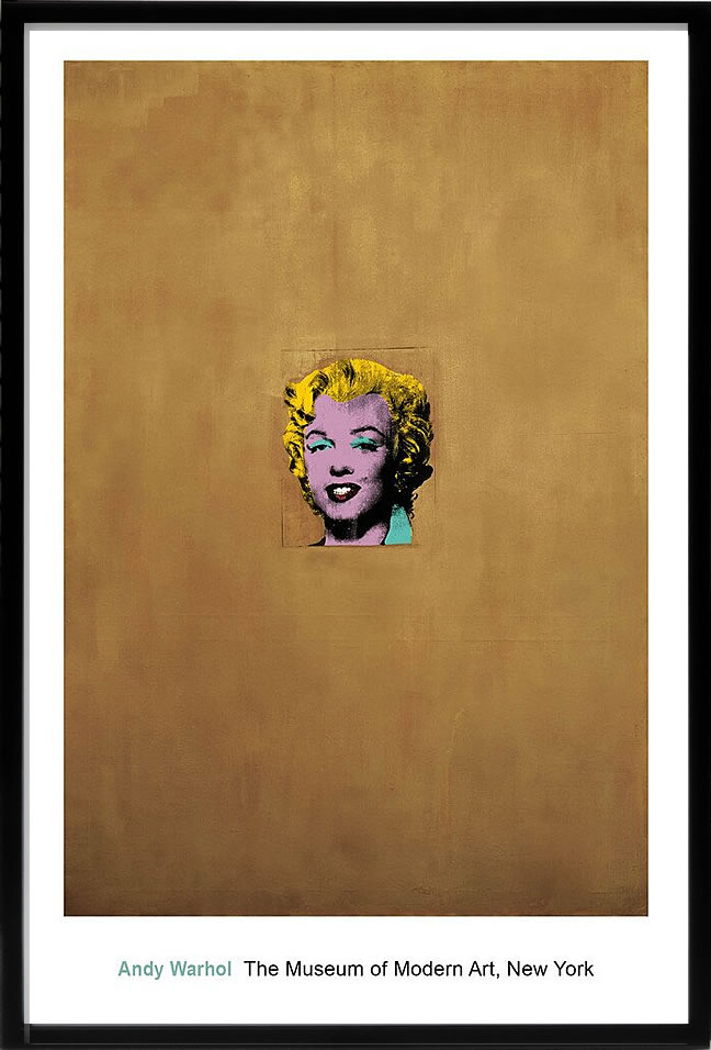 アンディ・ウォーホル ポスター 作品 猫 マリリン モンロー 花 キャンベルスープ 絵画 絵 複製画 版画 リトグラフ シルクスクリーン アートパネル ポップ アート インテリア フレーム付き 北欧 おしゃれアンディ・ウォーホル Gold Marilyn Monroe