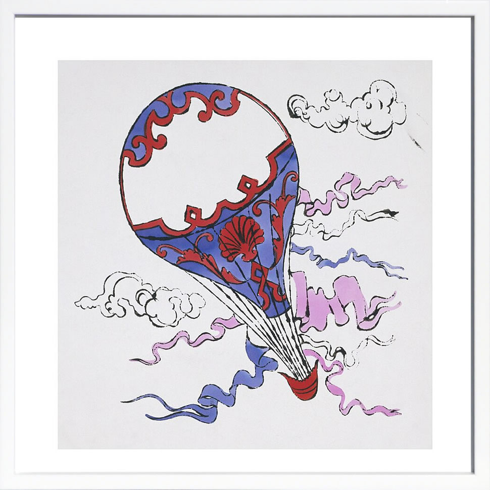 アンディ・ウォーホル ポスター 作品 猫 マリリン モンロー 花 キャンベルスープ 絵画 絵 複製画 版画 リトグラフ シルクスクリーン アートパネル ポップ アート インテリア フレーム付き 北欧 おしゃれアンディ・ウォーホル Hot Air Balloon