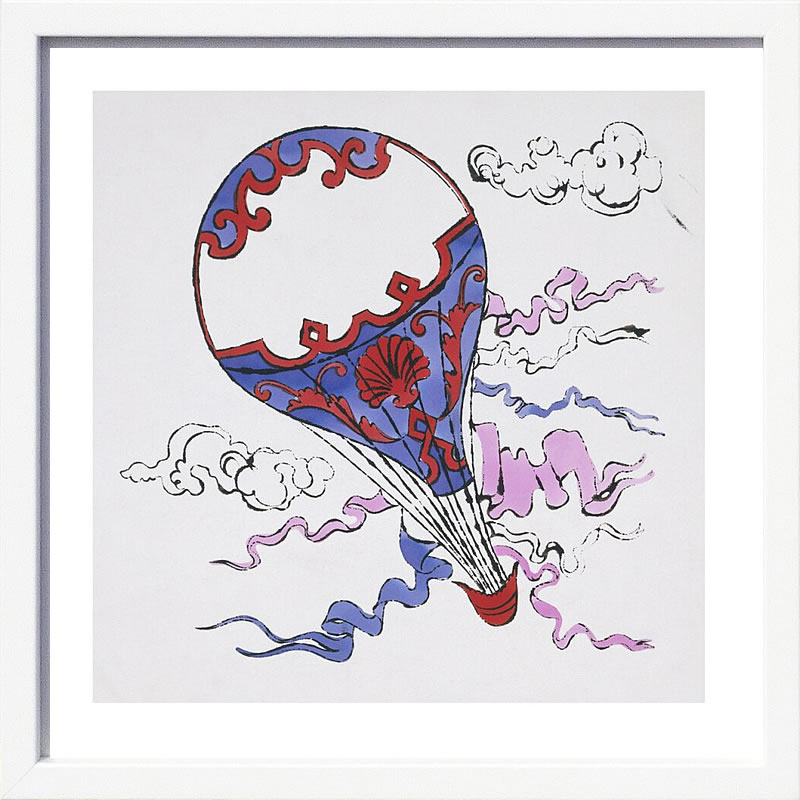 アンディ・ウォーホル ポスター 作品 猫 マリリン モンロー 花 キャンベルスープ 絵画 絵 複製画 版画 リトグラフ シルクスクリーン アートパネル ポップ アート インテリア フレーム付き 北欧 おしゃれアンディ・ウォーホル Hot Air Balloon