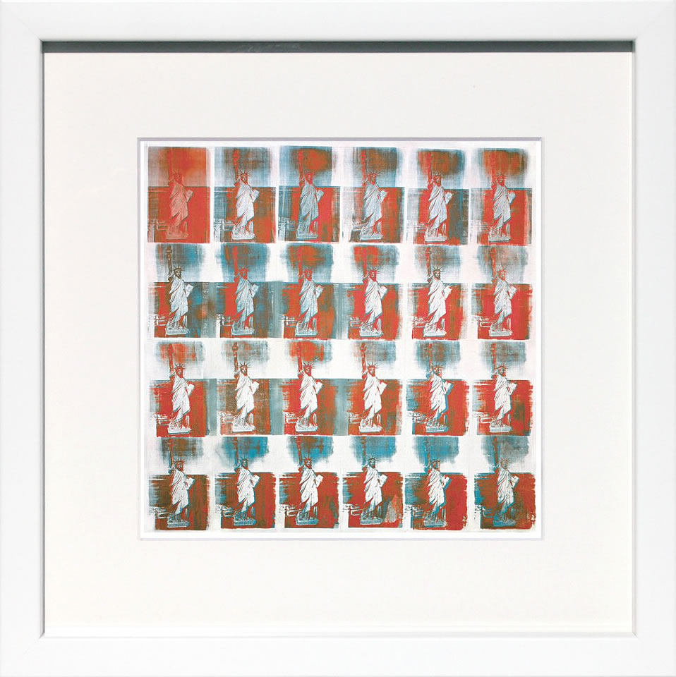 アンディ・ウォーホル ポスター 作品 猫 マリリン モンロー 花 キャンベルスープ 絵画 絵 複製画 版画 リトグラフ シルクスクリーン アートパネル ポップ アート インテリア フレーム付き 北欧 おしゃれアンディ・ウォーホル Statue of Liberty