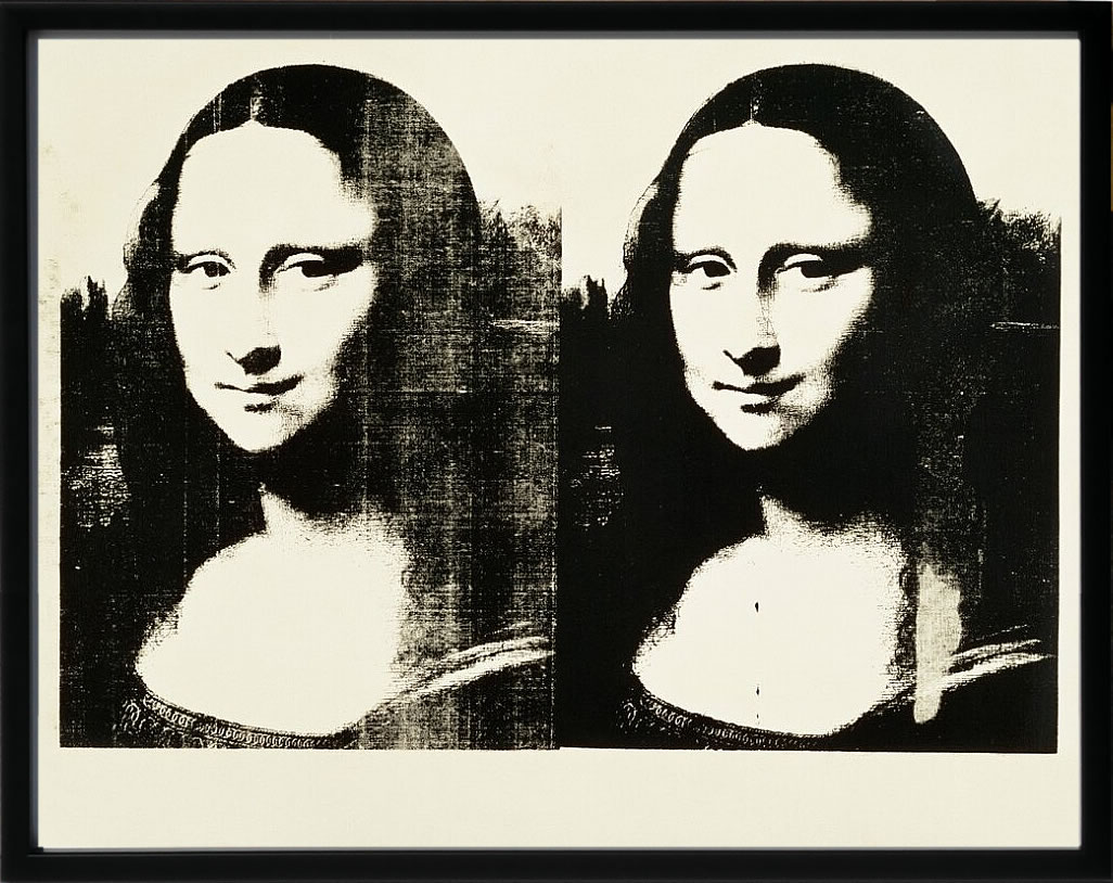 アンディ・ウォーホル ポスター 作品 猫 マリリン モンロー 花 キャンベルスープ 絵画 絵 複製画 版画 リトグラフ シルクスクリーン アートパネル ポップ アート インテリア フレーム付き 北欧 おしゃれアンディ・ウォーホル Double Mona Lisa