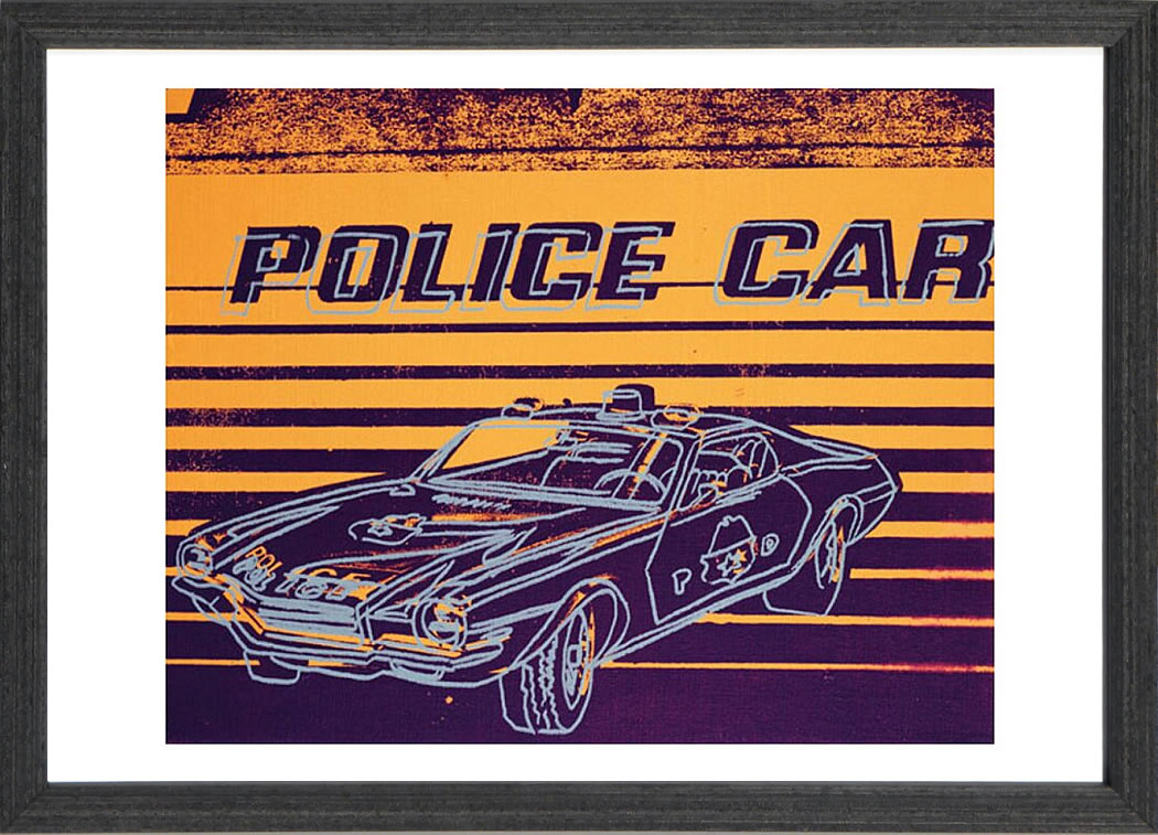 アンディ・ウォーホル ポスター 作品 猫 マリリン モンロー 花 キャンベルスープ 絵画 絵 複製画 版画 リトグラフ シルクスクリーン アートパネル ポップ アート インテリア フレーム付き 北欧 おしゃれアンディ・ウォーホル Police Car, 1983
