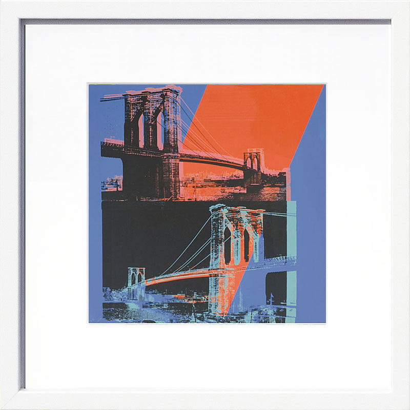 アンディ・ウォーホル ポスター 作品 猫 マリリン モンロー 花 キャンベルスープ 絵画 絵 複製画 版画 リトグラフ シルクスクリーン アートパネル ポップ アート インテリア フレーム付き 北欧 おしゃれアンディ・ウォーホル Brooklyn Bridge