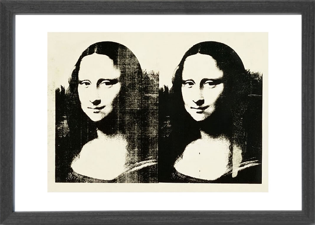 樂天商城 - アンディ・ウォーホル ポスター 作品 猫 マリリン モンロー 花 キャンベルスープ 絵画 絵 複製画 版画 リトグラフ シルクスクリーン アートパネル ポップ アート インテリア フレーム付き 北欧 おしゃれアンディ・ウォーホル Double Mona Lisa