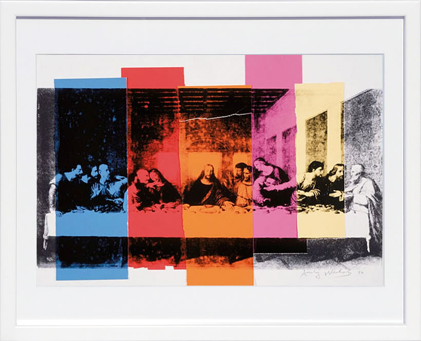 アンディ・ウォーホル ポスター 作品 猫 マリリン モンロー 花 キャンベルスープ 絵画 絵 複製画 版画 リトグラフ シルクスクリーン アートパネル ポップ アート インテリア フレーム付き 北欧 おしゃれアンディ・ウォーホル The Last Supper