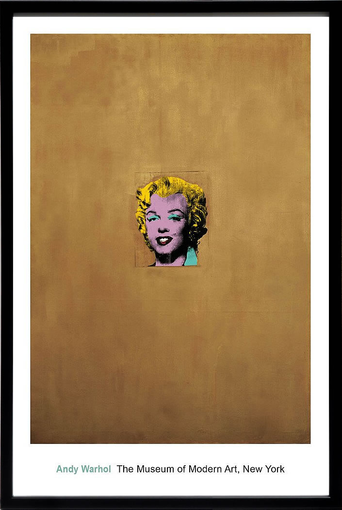 アンディ・ウォーホル ポスター 作品 猫 マリリン モンロー 花 キャンベルスープ 絵画 絵 複製画 版画 リトグラフ シルクスクリーン アートパネル ポップ アート インテリア フレーム付き 北欧 おしゃれアンディ・ウォーホル Gold Marilyn Monroe