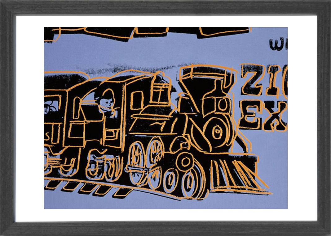 アンディ・ウォーホル ポスター 作品 猫 マリリン モンロー 花 キャンベルスープ 絵画 絵 複製画 版画 リトグラフ シルクスクリーン アートパネル ポップ アート インテリア フレーム付き 北欧 おしゃれアンディ・ウォーホル Train, 1983