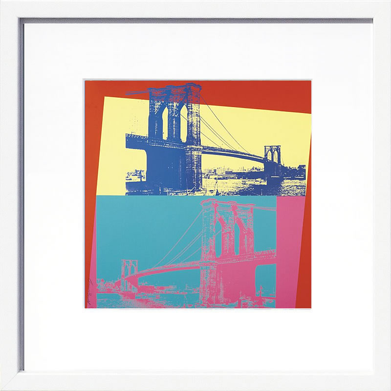 アンディ・ウォーホル ポスター 作品 猫 マリリン モンロー 花 キャンベルスープ 絵画 絵 複製画 版画 リトグラフ シルクスクリーン アートパネル ポップ アート インテリア フレーム付き 北欧 おしゃれアンディ・ウォーホル Brooklyn Bridge,1983