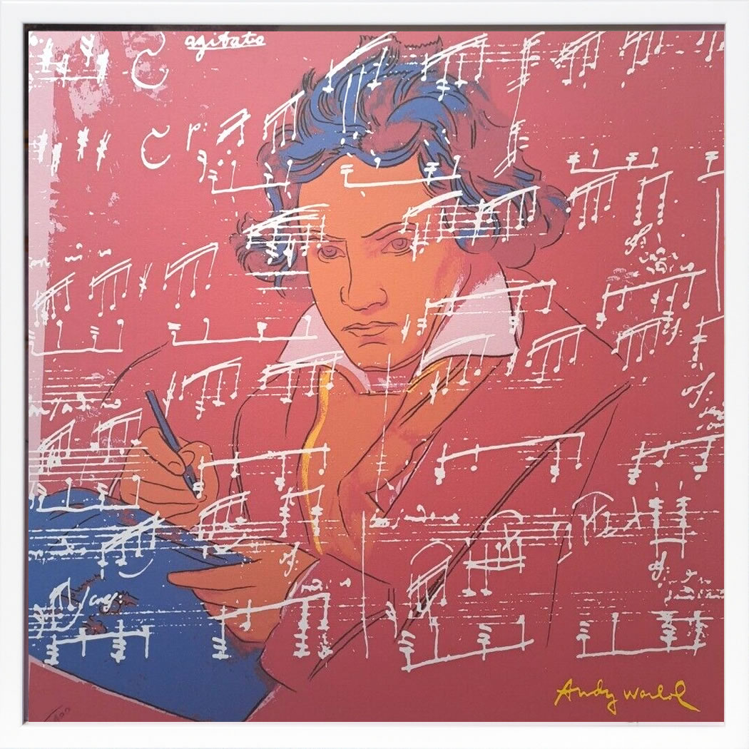 アンディ・ウォーホル ポスター 作品 猫 マリリン モンロー 花 キャンベルスープ 絵画 絵 複製画 版画 リトグラフ シルクスクリーン アートパネル ポップ アート インテリア フレーム付き 北欧 おしゃれアンディ・ウォーホル Beethoven