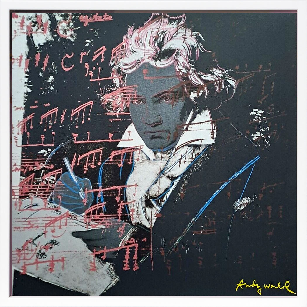 アンディ・ウォーホル ポスター 作品 猫 マリリン モンロー 花 キャンベルスープ 絵画 絵 複製画 版画 リトグラフ シルクスクリーン アートパネル ポップ アート インテリア フレーム付き 北欧 おしゃれアンディ・ウォーホル Beethoven