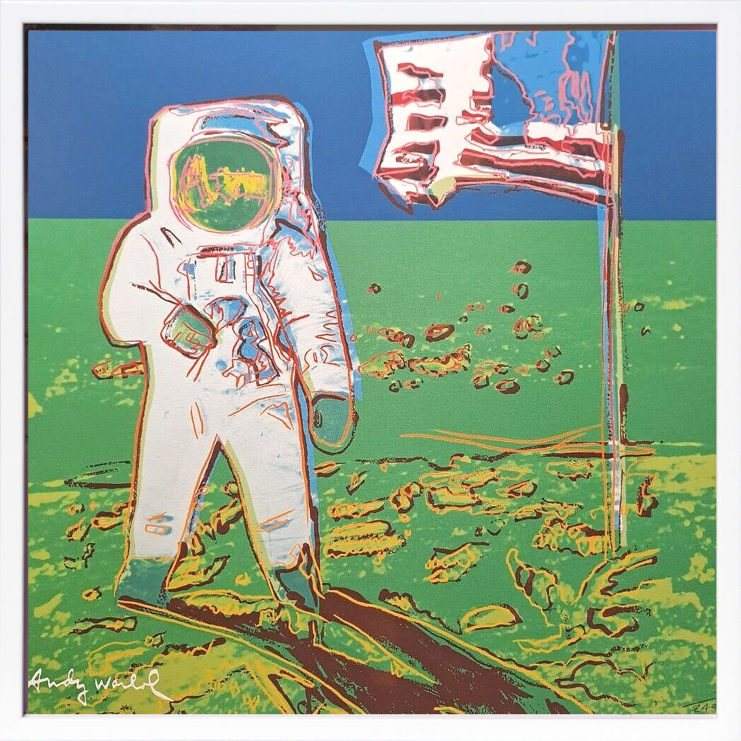 アンディ・ウォーホル ポスター 作品 猫 マリリン モンロー 花 キャンベルスープ 絵画 絵 複製画 版画 リトグラフ シルクスクリーン アートパネル ポップ アート インテリア フレーム付き 北欧 おしゃれアンディ・ウォーホル Moonwalk