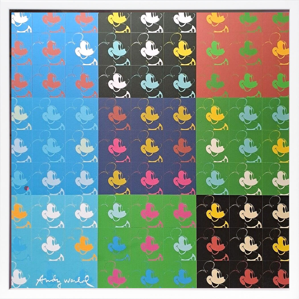 アンディ・ウォーホル ポスター 作品 猫 マリリン モンロー 花 キャンベルスープ 絵画 絵 複製画 版画 リトグラフ シルクスクリーン アートパネル ポップ アート インテリア フレーム付き 北欧 おしゃれアンディ・ウォーホル Mickey Mouse