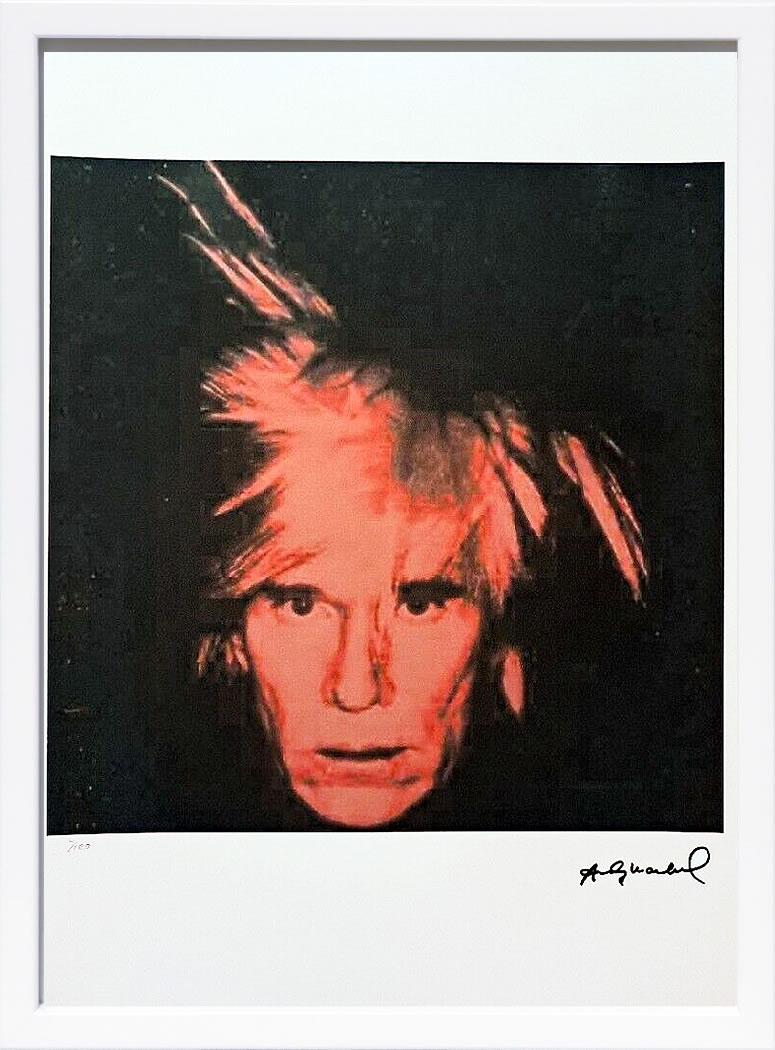 アンディ・ウォーホル ポスター 作品 猫 マリリン モンロー 花 キャンベルスープ 絵画 絵 複製画 版画 リトグラフ シルクスクリーン アートパネル ポップ アート インテリア フレーム付き 北欧 おしゃれアンディ・ウォーホル Self-Portrait