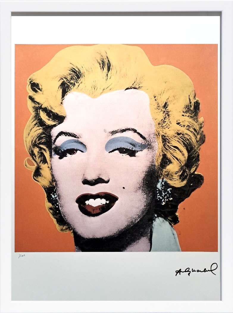 樂天商城 - アンディ・ウォーホル ポスター 作品 猫 マリリン モンロー 花 キャンベルスープ 絵画 絵 複製画 版画 リトグラフ シルクスクリーン アートパネル ポップ アート インテリア フレーム付き 北欧 おしゃれアンディ・ウォーホル Marilyn Monroe