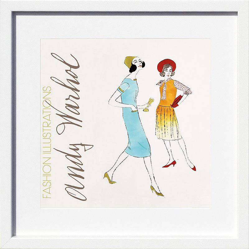 アンディ・ウォーホル ポスター 作品 猫 マリリン モンロー 花 キャンベルスープ 絵画 絵 複製画 版画 リトグラフ シルクスクリーン アートパネル ポップ アート インテリア フレーム付き 北欧 おしゃれアンディ・ウォーホル Two Female Fashion Figures, c.1960