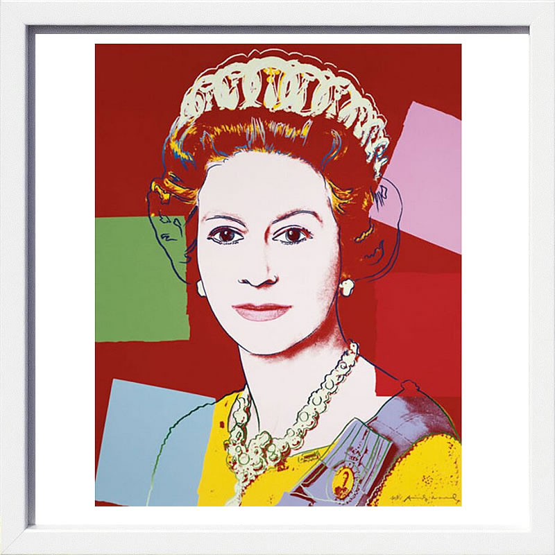 アンディ・ウォーホル ポスター 作品 猫 マリリン モンロー 花 キャンベルスープ 絵画 絵 複製画 版画 リトグラフ シルクスクリーン アートパネル ポップ アート インテリア フレーム付き 北欧 おしゃれアンディ・ウォーホル Reigning Queens: Queen Elizabeth II