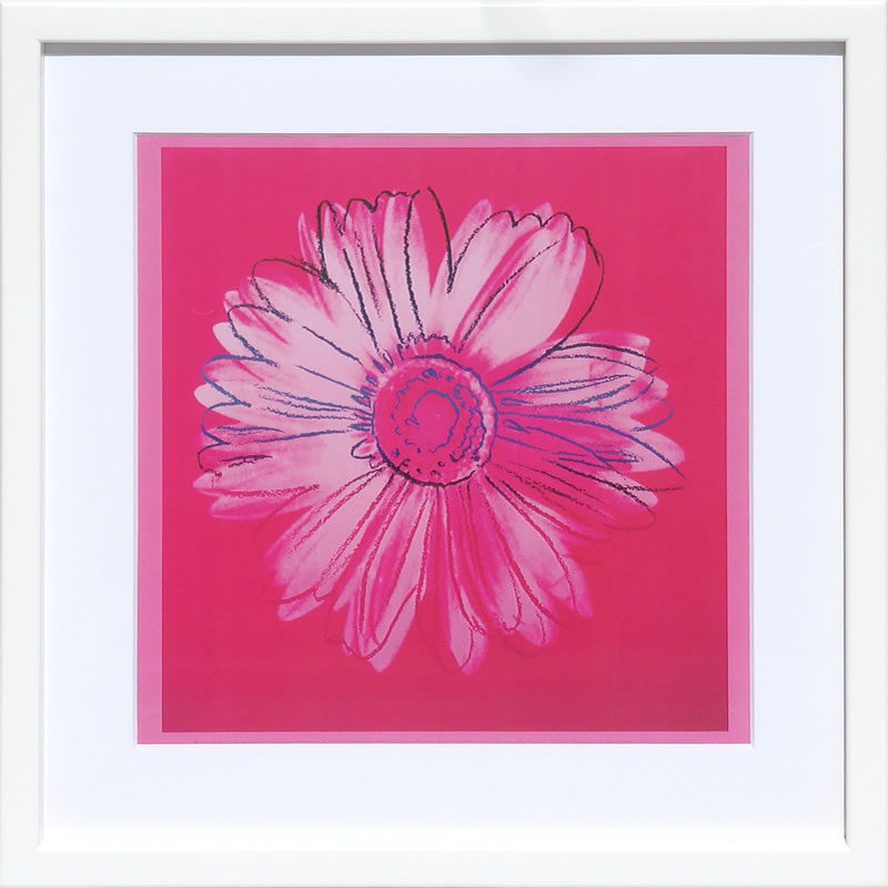 アンディ・ウォーホル ポスター 作品 猫 マリリン モンロー 花 キャンベルスープ 絵画 絵 複製画 版画 リトグラフ シルクスクリーン アートパネル ポップ アート インテリア フレーム付き 北欧 おしゃれアンディ・ウォーホル Daisy, c. 1982 (crimson and pink)