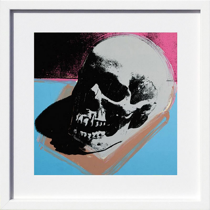 樂天商城 - アンディ・ウォーホル ポスター 作品 猫 マリリン モンロー 花 キャンベルスープ 絵画 絵 複製画 版画 リトグラフ シルクスクリーン アートパネル ポップ アート インテリア フレーム付き 北欧 おしゃれアンディ・ウォーホル Skull,1976