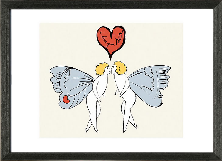 アンディ・ウォーホル ポスター 作品 猫 マリリン モンロー 花 キャンベルスープ 絵画 絵 複製画 版画 リトグラフ シルクスクリーン アートパネル ポップ アート インテリア フレーム付き 北欧 おしゃれアンディ・ウォーホル I Love You So