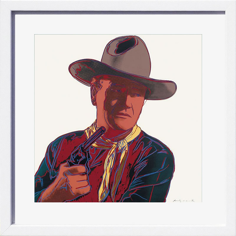 アンディ・ウォーホル ポスター 作品 猫 マリリン モンロー 花 キャンベルスープ 絵画 絵 複製画 版画 リトグラフ シルクスクリーン アートパネル ポップ アート インテリア フレーム付き 北欧 おしゃれアンディ・ウォーホル John Wayne,1986