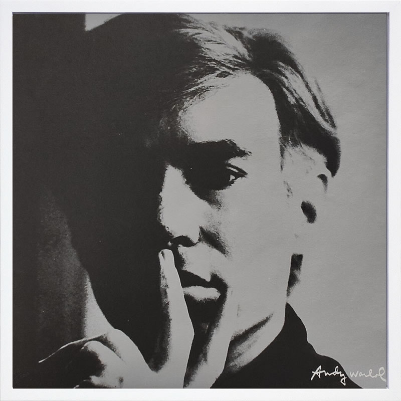 アンディ・ウォーホル ポスター 作品 猫 マリリン モンロー 花 キャンベルスープ 絵画 絵 複製画 版画 リトグラフ シルクスクリーン アートパネル ポップ アート インテリア フレーム付き 北欧 おしゃれアンディ・ウォーホル Self-Portrait