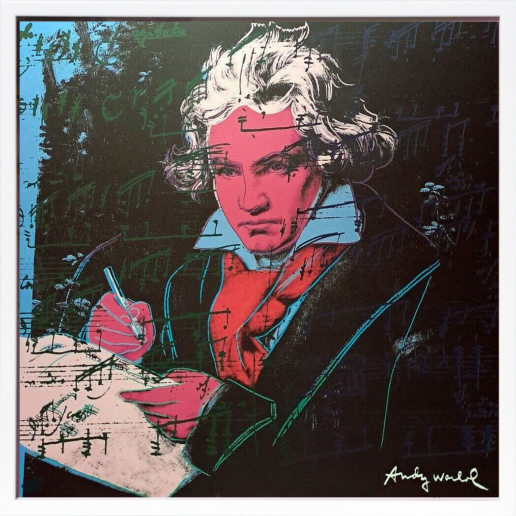 アンディ・ウォーホル ポスター 作品 猫 マリリン モンロー 花 キャンベルスープ 絵画 絵 複製画 版画 リトグラフ シルクスクリーン アートパネル ポップ アート インテリア フレーム付き 北欧 おしゃれアンディ・ウォーホル Beethoven