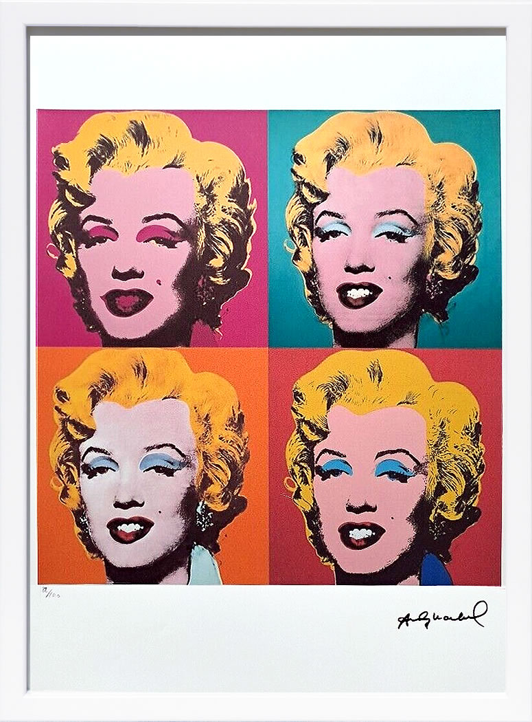 樂天商城 - アンディ・ウォーホル ポスター 作品 猫 マリリン モンロー 花 キャンベルスープ 絵画 絵 複製画 版画 リトグラフ シルクスクリーン アートパネル ポップ アート インテリア フレーム付き 北欧 おしゃれアンディ・ウォーホル Marilyn Monroe