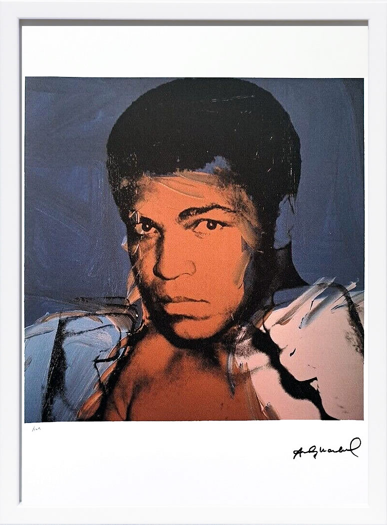 アンディ・ウォーホル ポスター 作品 猫 マリリン モンロー 花 キャンベルスープ 絵画 絵 複製画 版画 リトグラフ シルクスクリーン アートパネル ポップ アート インテリア フレーム付き 北欧 おしゃれアンディ・ウォーホル Muhammad Ali