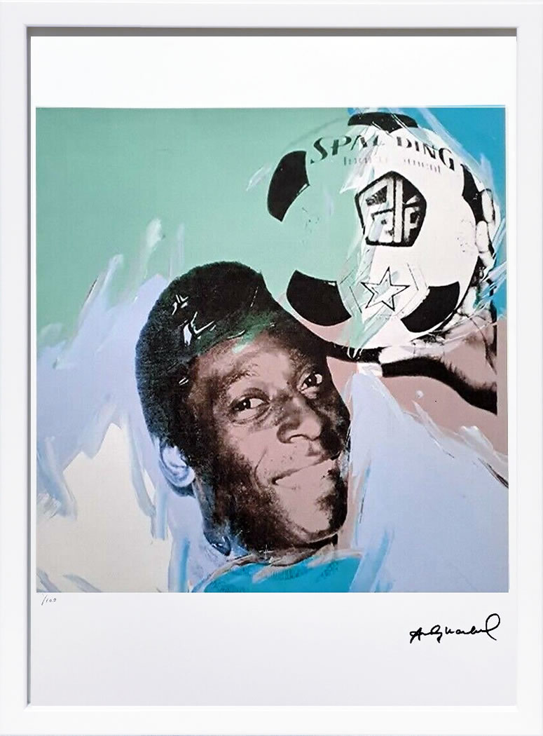 樂天商城 - アンディ・ウォーホル ポスター 作品 猫 マリリン モンロー 花 キャンベルスープ 絵画 絵 複製画 版画 リトグラフ シルクスクリーン アートパネル ポップ アート インテリア フレーム付き 北欧 おしゃれアンディ・ウォーホル Pelé