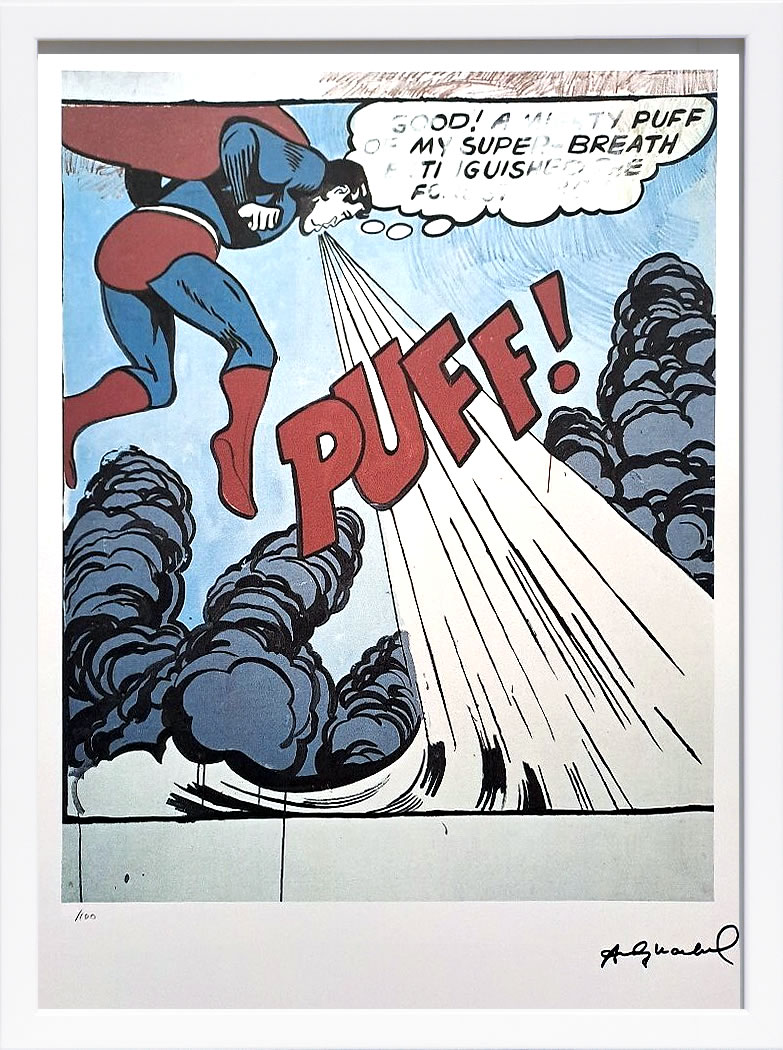 アンディ・ウォーホル ポスター 作品 猫 マリリン モンロー 花 キャンベルスープ 絵画 絵 複製画 版画 リトグラフ シルクスクリーン アートパネル ポップ アート インテリア フレーム付き 北欧 おしゃれアンディ・ウォーホル Superman