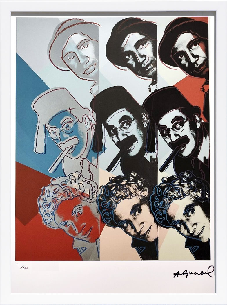 アンディ・ウォーホル ポスター 作品 猫 マリリン モンロー 花 キャンベルスープ 絵画 絵 複製画 版画 リトグラフ シルクスクリーン アートパネル ポップ アート インテリア フレーム付き 北欧 おしゃれアンディ・ウォーホル Marx Brothers