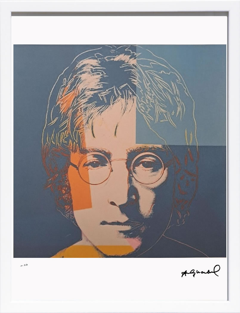 アンディ・ウォーホル ポスター 作品 猫 マリリン モンロー 花 キャンベルスープ 絵画 絵 複製画 版画 リトグラフ シルクスクリーン アートパネル ポップ アート インテリア フレーム付き 北欧 おしゃれアンディ・ウォーホル John Lennon