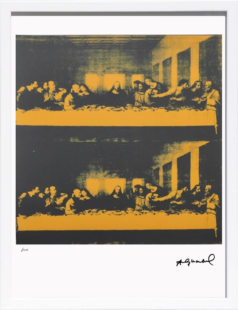 アンディ・ウォーホル ポスター 作品 猫 マリリン モンロー 花 キャンベルスープ 絵画 絵 複製画 版画 リトグラフ シルクスクリーン アートパネル ポップ アート インテリア フレーム付き 北欧 おしゃれアンディ・ウォーホル The Last Supper